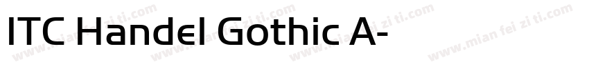 ITC Handel Gothic A字体转换